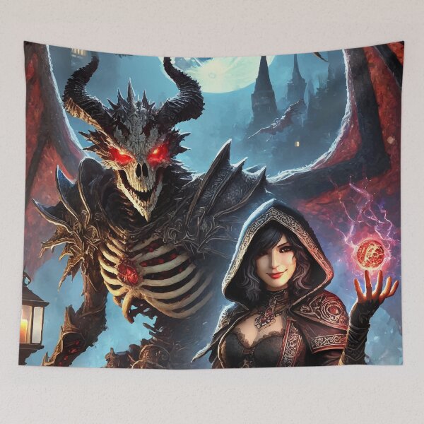 Item preview, Dark Pact: The Sorceress & The Dracolich designed and sold by AbstractAnom.