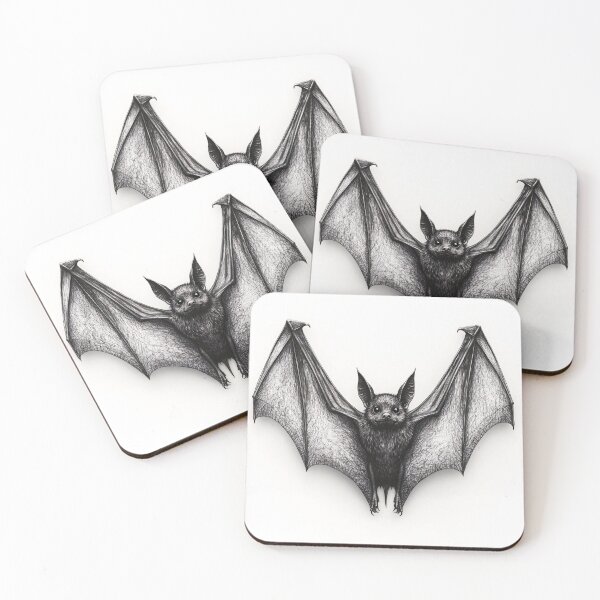 Item preview, Realistic pencil drawing of a Bat designed and sold by Pencil-Art.