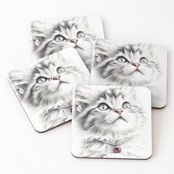 Item preview, Realistic cat pencil drawing designed and sold by Pencil-Art.