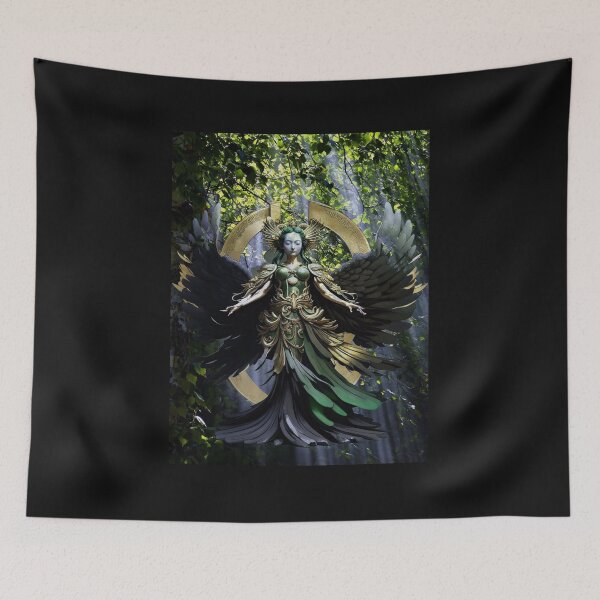 Item preview, Pop Art A Japanese Angel and the Spirit of the forest designed and sold by Helios Be. Lavsh.