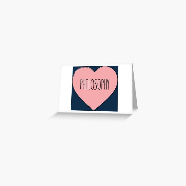 Item preview, I Love Philosophy Pink Heart designed and sold by MaryAller.