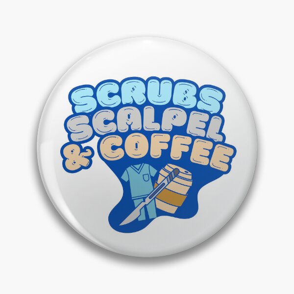 Item preview, Scrubs, Scalpel & Coffee designed and sold by iX-Physio.