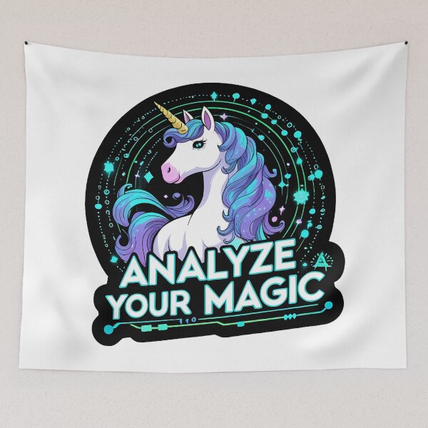 Item preview, Analyze Your Magic Unicorn designed and sold by zoughlal.