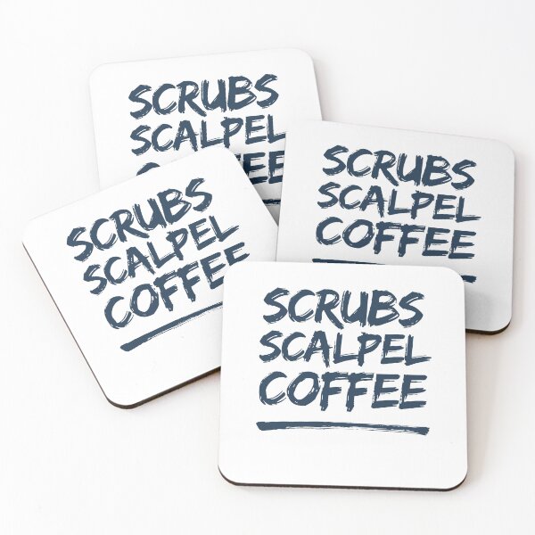 Item preview, Scrubs, Scalpel & Coffee designed and sold by iX-Physio.
