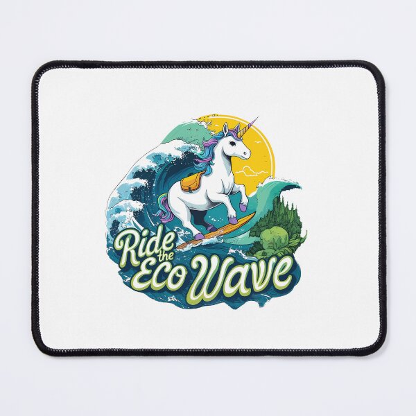 Item preview, Ride the Eco Wave Unicorn designed and sold by zoughlal.