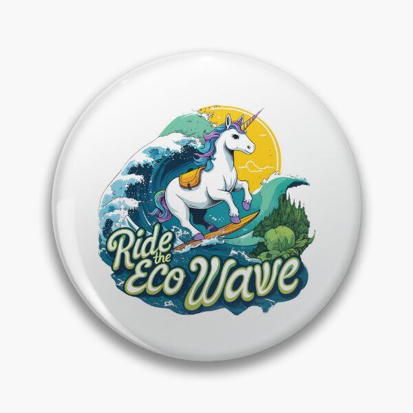 Item preview, Ride the Eco Wave Unicorn designed and sold by zoughlal.