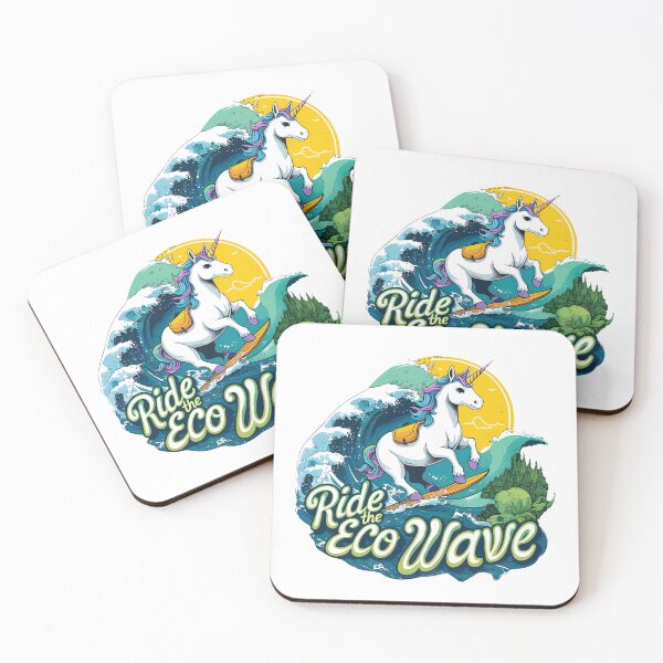 Item preview, Ride the Eco Wave Unicorn designed and sold by zoughlal.