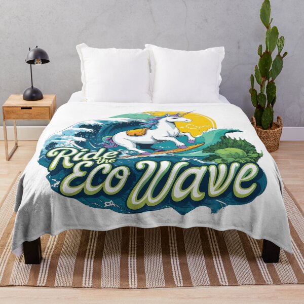 Item preview, Ride the Eco Wave Unicorn designed and sold by zoughlal.