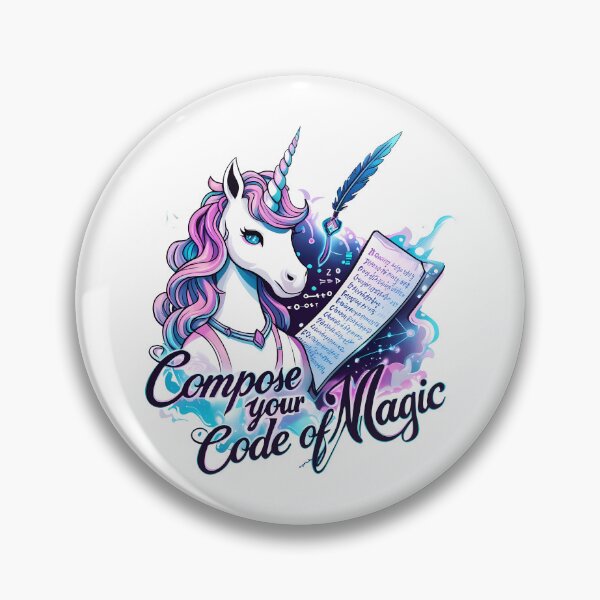 Item preview, Compose Your Code of Magic Unicorn designed and sold by zoughlal.