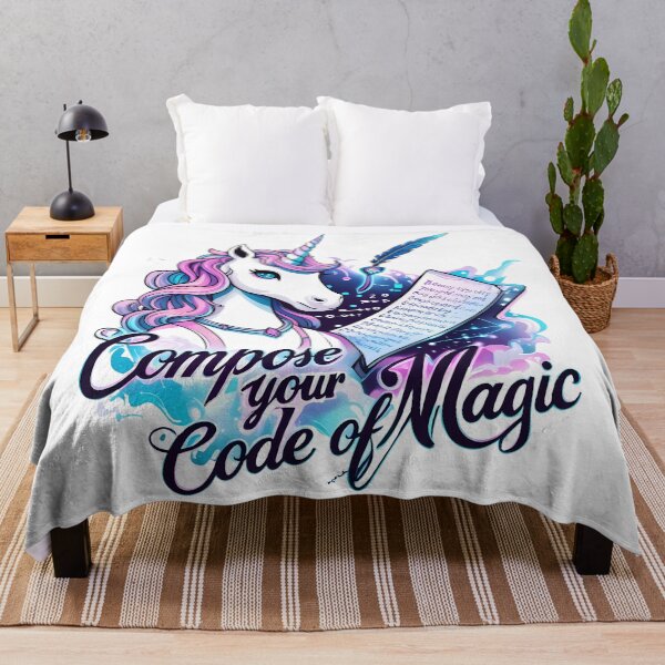 Item preview, Compose Your Code of Magic Unicorn designed and sold by zoughlal.