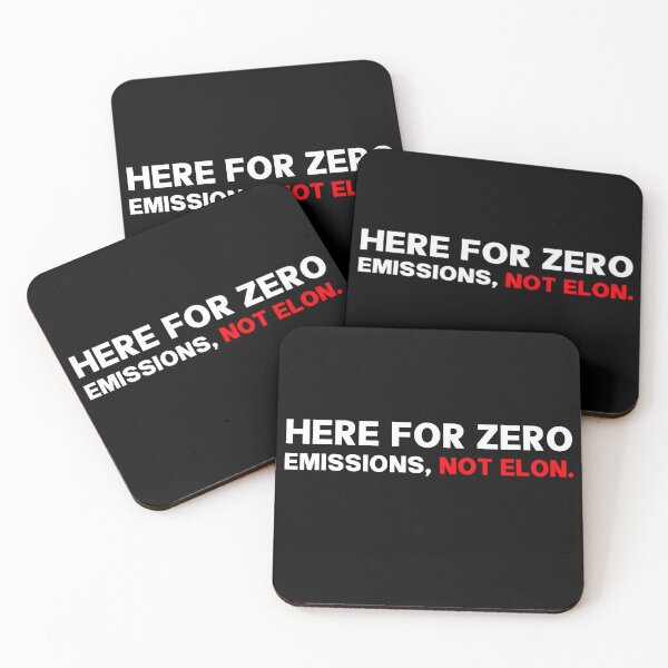 Item preview, Here For Zero Emissions Not Elon - Anti Musk designed and sold by PixVib.