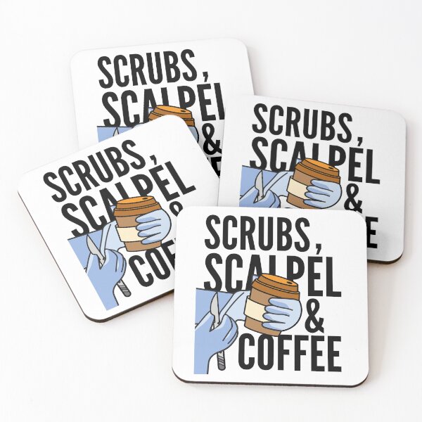 Item preview, Scrubs, Scalpel & Coffee designed and sold by iX-Physio.