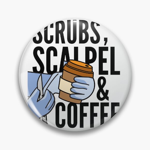 Item preview, Scrubs, Scalpel & Coffee designed and sold by iX-Physio.