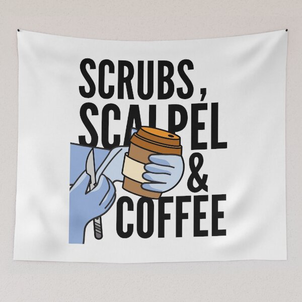 Item preview, Scrubs, Scalpel & Coffee designed and sold by iX-Physio.