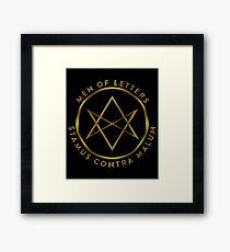 Men of Letters - Stamus Contra Malum Seal Framed Print