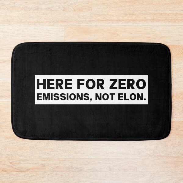 Item preview, Here For Zero Emissions Not Elon - Anti-Elon designed and sold by PixVib.