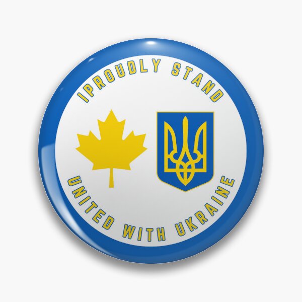 Item preview, I Proudly Stand United with Ukraine designed and sold by PROUD2BCANADIAN.