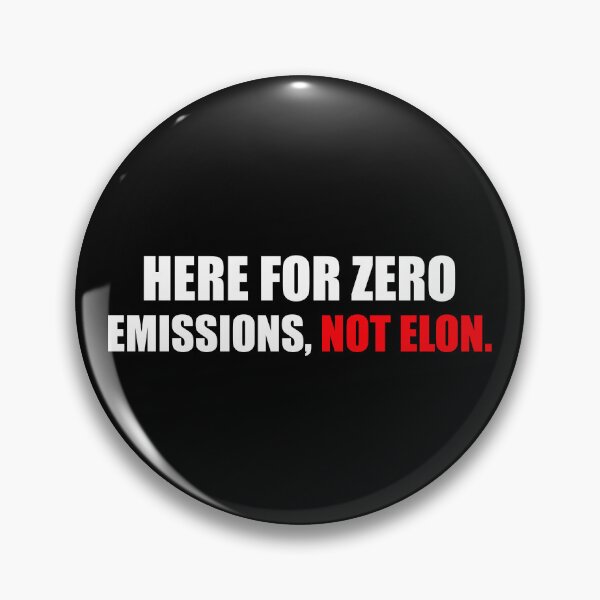 Item preview, Here For Zero Emissions Not Elon | Anti Elon Bumper designed and sold by PixVib.
