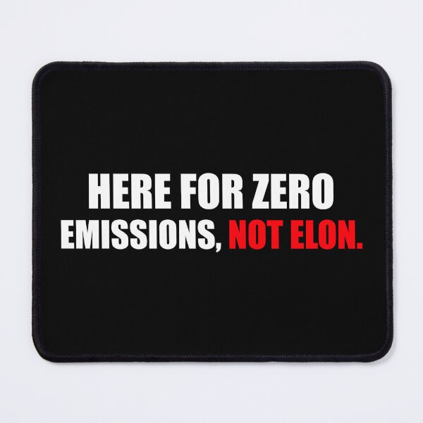 Item preview, Here For Zero Emissions Not Elon | Anti Elon Bumper designed and sold by PixVib.