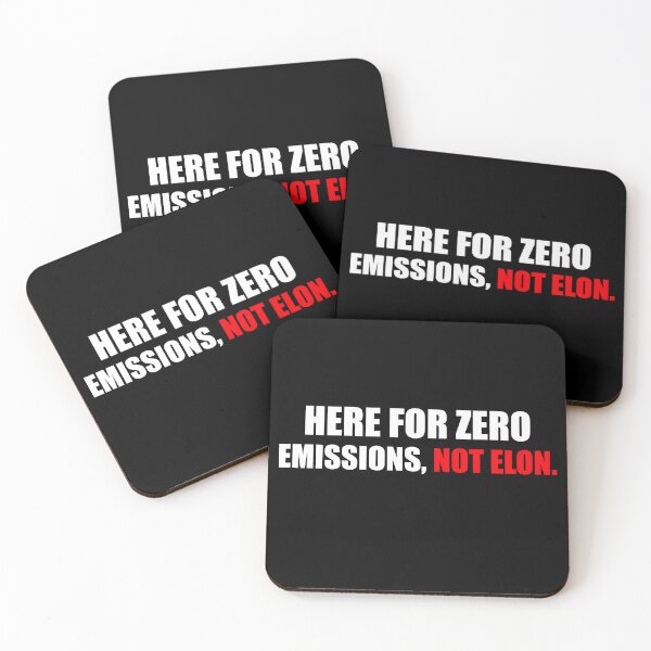 Item preview, Here For Zero Emissions Not Elon | Anti Elon Bumper designed and sold by PixVib.