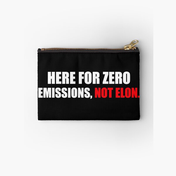 Item preview, Here For Zero Emissions Not Elon | Anti Elon Bumper designed and sold by PixVib.