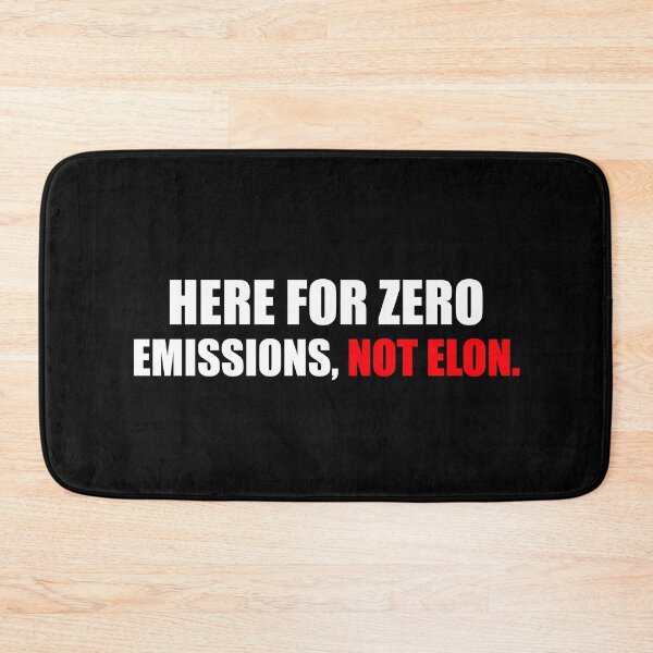 Item preview, Here For Zero Emissions Not Elon | Anti Elon Bumper designed and sold by PixVib.