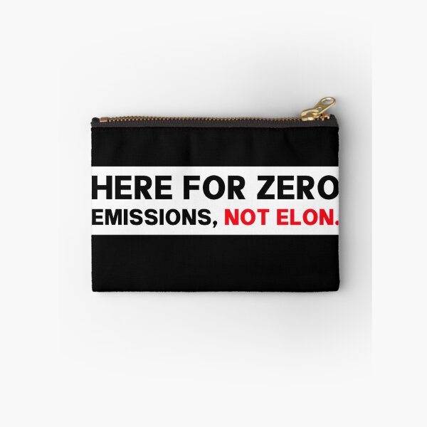 Item preview, Here For Zero Emissions Not Elon | Funny Bumper designed and sold by PixVib.