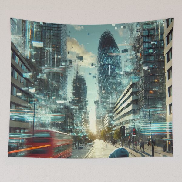 Item preview, Glitch in Reality: The Simulation Unraveling designed and sold by AbstractAnom.