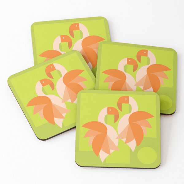 Item preview, ELECTRIC FLAMINGOS designed and sold by Steph Britt.