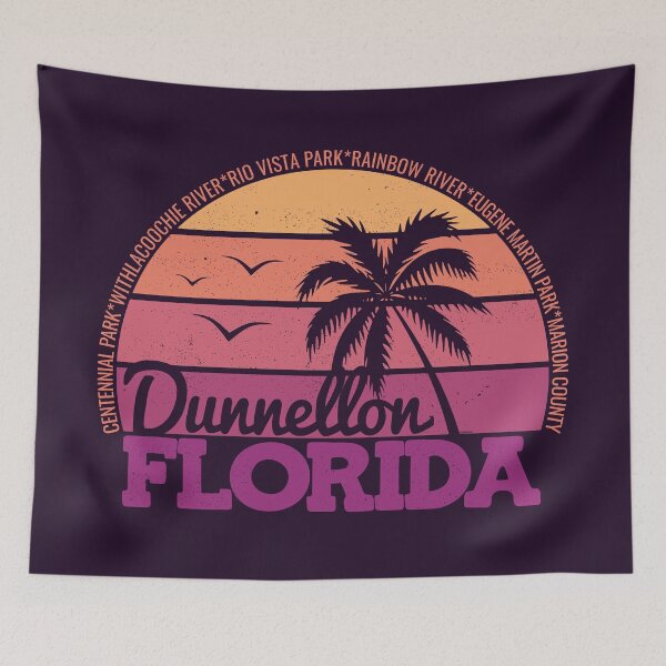 Item preview, Dunnellon Florida Retro Sunset Local Pride Logo designed and sold by CRHPOD20.