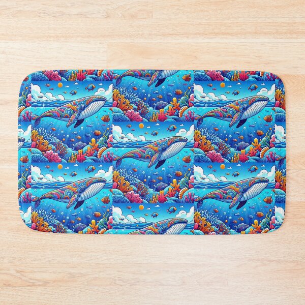 Item preview, Whale in the style of pop art designed and sold by Dogandesighn.