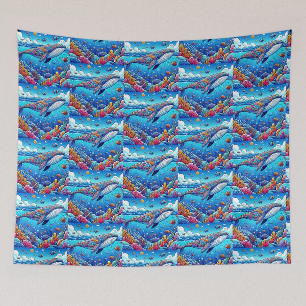 Item preview, Whale in the style of pop art designed and sold by Dogandesighn.