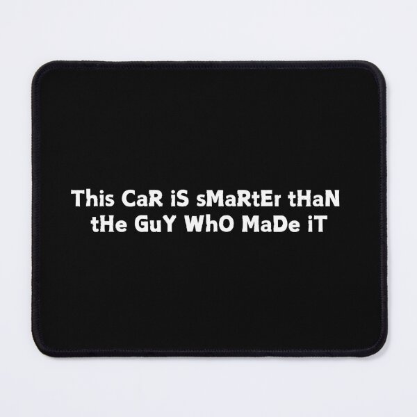 Item preview, This CaR iS sMaRtEr tHaN tHe GuY WhO MaDe iT Anti Elon Tesla Club - Bumper Sticker Decal Accessories - Elon Musk designed and sold by CapriCreatives.