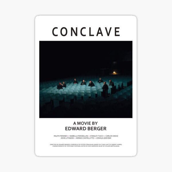 Item preview, CONCLAVE // best movie poster dark aesthetic designed and sold by 33ll.