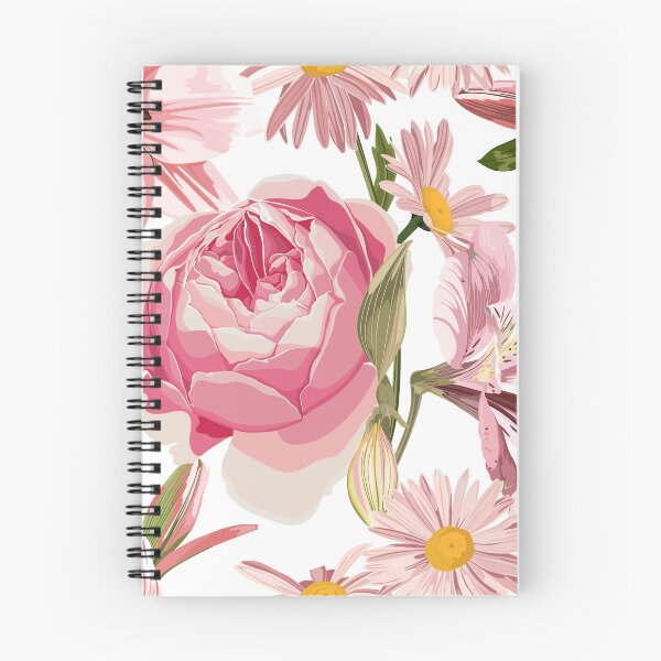 Item preview, Elegant floral pattern with hand draw daisy camomile, lily, roses flowers. designed and sold by MatyKotiv.