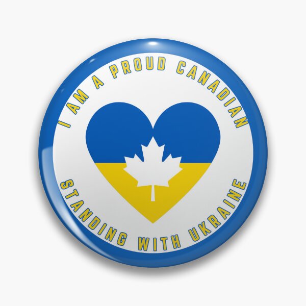 Item preview, I Am A Proud Canadian Standing With Ukraine designed and sold by PROUD2BCANADIAN.