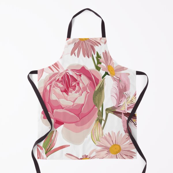 Item preview, Elegant floral pattern with hand draw daisy camomile, lily, roses flowers. designed and sold by MatyKotiv.