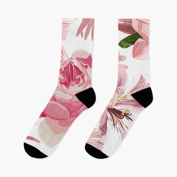 Item preview, Elegant floral pattern with hand draw daisy camomile, lily, roses flowers. designed and sold by MatyKotiv.