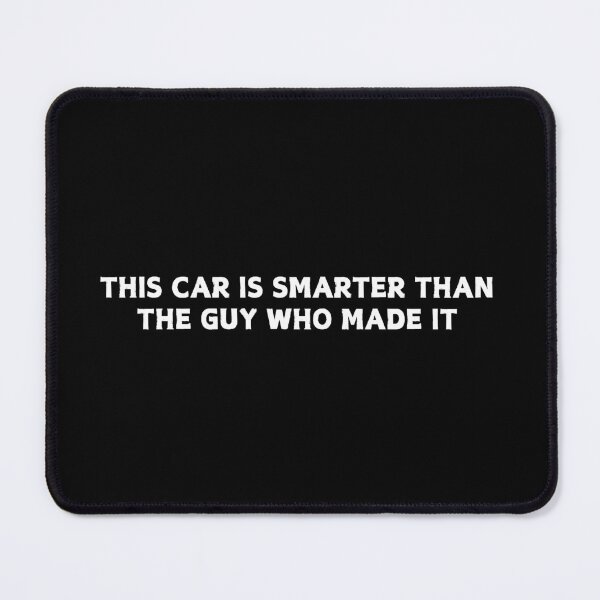 Item preview, This CaR iS sMaRtEr tHaN tHe GuY WhO MaDe iT Anti Elon Tesla Club - Bumper Sticker Decal Accessories - Elon Musk designed and sold by CapriCreatives.