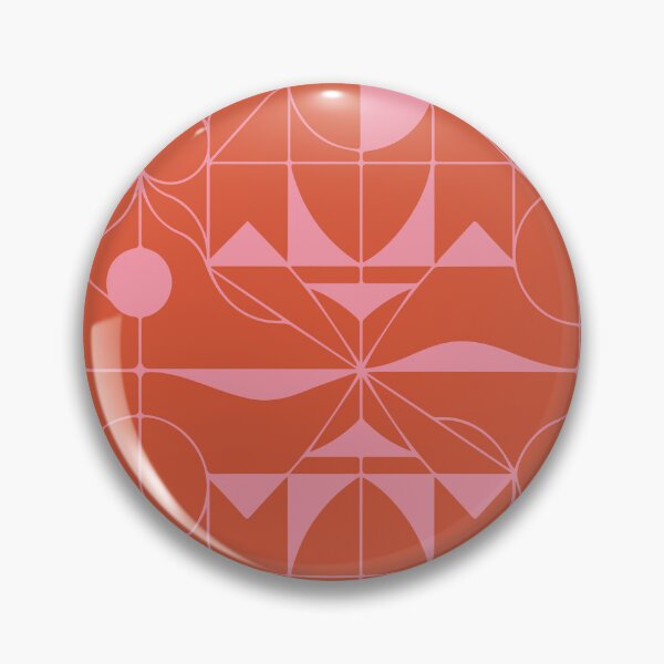 Artikelvorschau, Geometrische abstrakte Kunst in Pink und Rot entworfen und verkauft von OpalEllery.