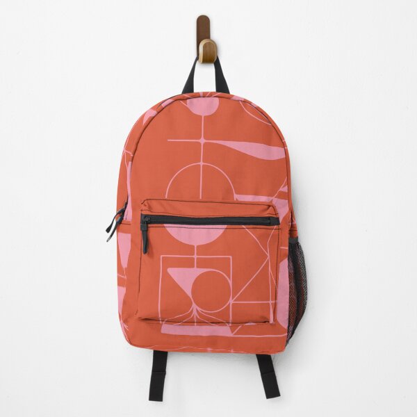 Item preview, Geometric Abstract Art in Pink and Red designed and sold by OpalEllery.