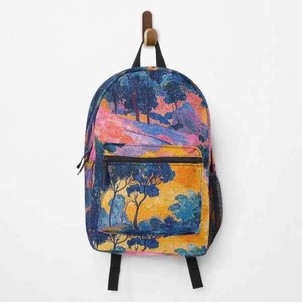 Item preview, Vibrant Forest Path at Sunset designed and sold by The Art Morpher.