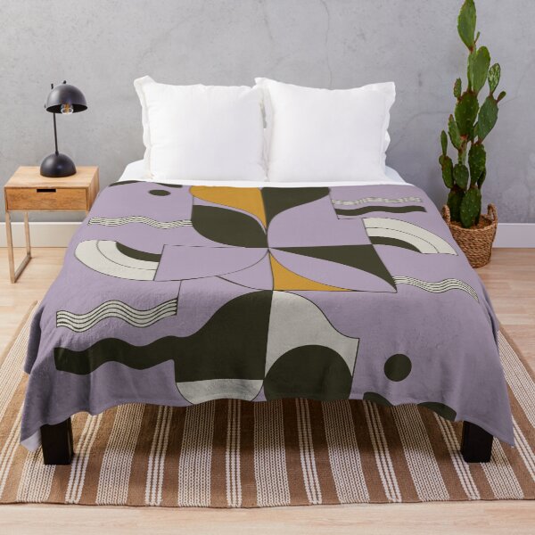 Item preview, Abstract Lavender Geometric Composition designed and sold by OpalEllery.