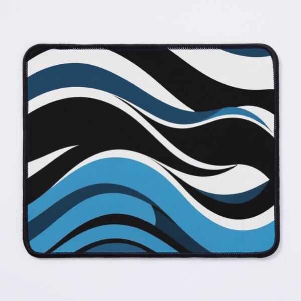 Item preview, wave pattern 45 designed and sold by blackwhiteblue.