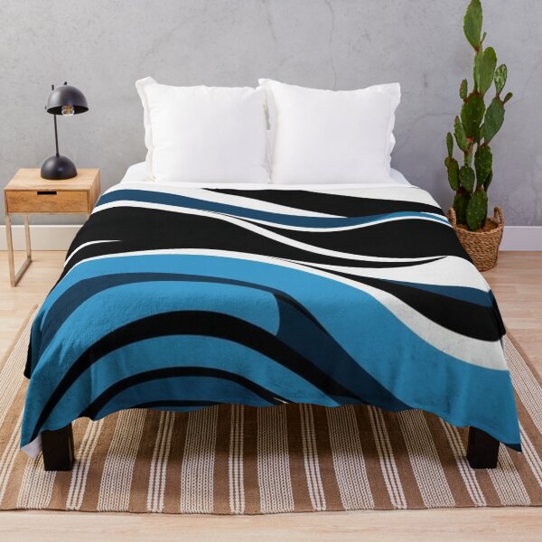 Item preview, wave pattern 45 designed and sold by blackwhiteblue.