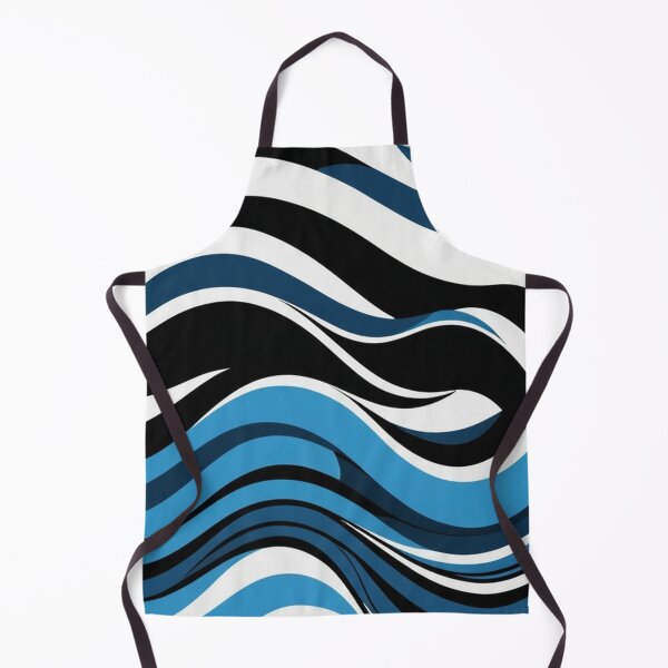 Item preview, wave pattern 45 designed and sold by blackwhiteblue.