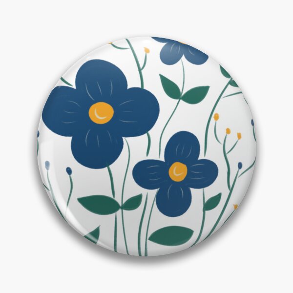 Item preview, blue flower designed and sold by reinoilustre.