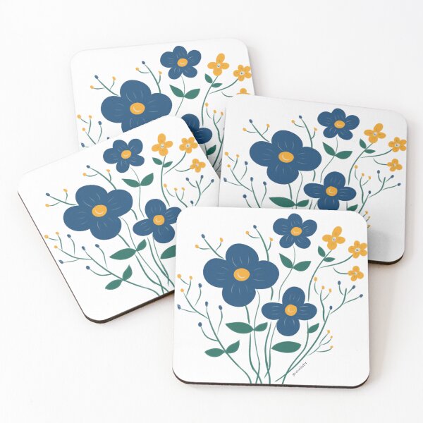 Item preview, blue flower designed and sold by reinoilustre.