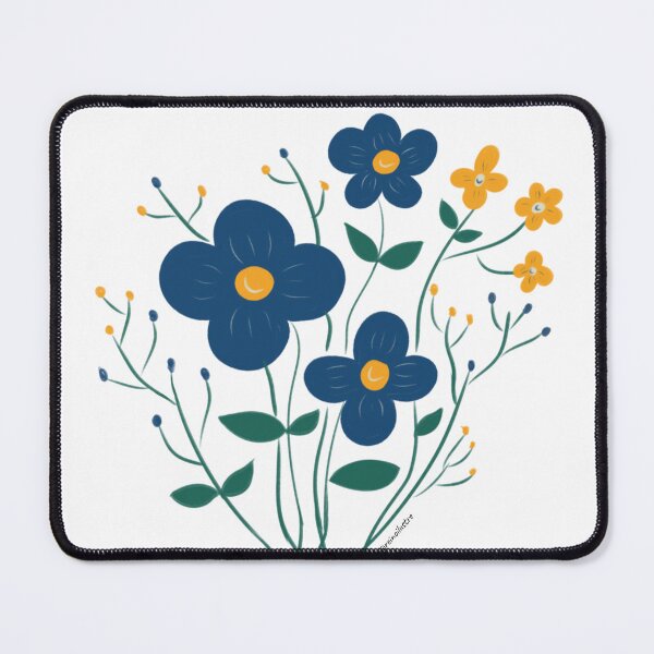 Item preview, blue flower designed and sold by reinoilustre.