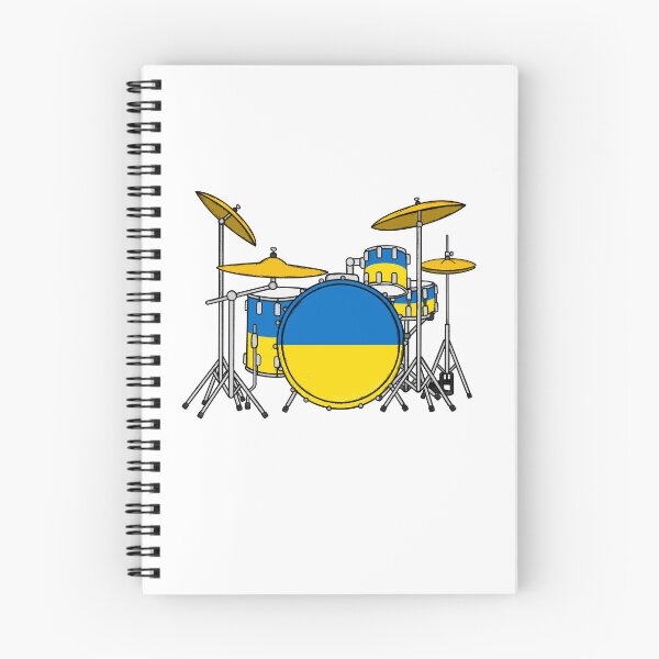 Item preview, Drum Kit Ukrainian Flag Drummer Musician designed and sold by doodlerob.